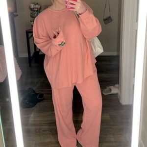 Daily drills thermal set in dusty rose